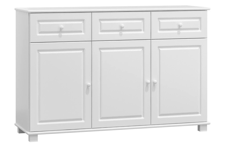 Komoda drewniana sosnowa 153 biała