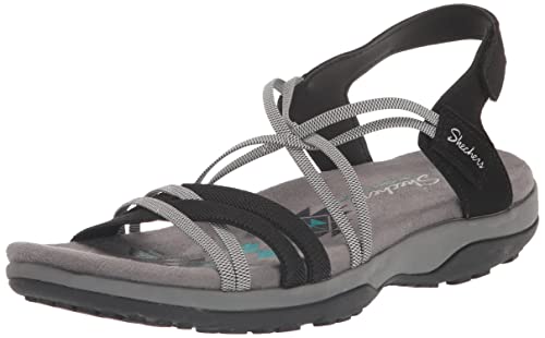 Skechers Reggae Slim Takes Two, sandały damskie, czarny, 36 EU