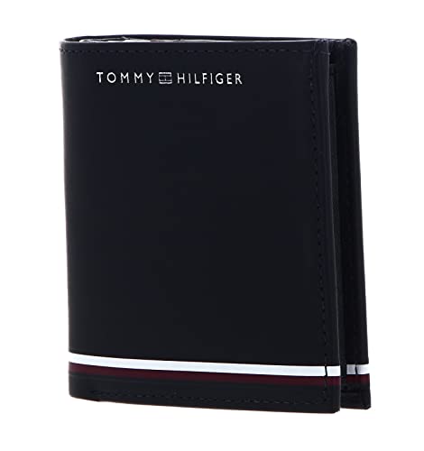 Tommy Hilfiger Męskie portfele TH Central Smooth, potrójnie składane, niebieski (Space Blue), OS, niebieski (Kosmiczny Błękit)