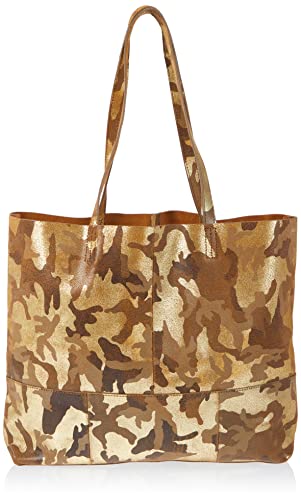PIECES Damska torba na zakupy Pcalex Foiled Suede Shopper Fc, rozmiar uniwersalny, Ciemny oliwkowy/Aop: camo, jeden rozmiar