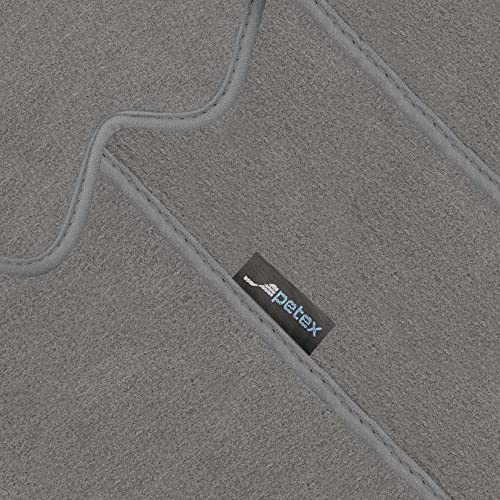 PETEX Planet dywanik samochodowy Premium dopasowany do przestrzeni pasażerskiej, szary, 2-częściowy