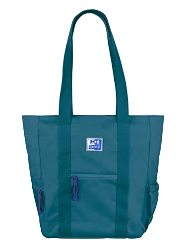 Oxford B-Trendy, Torba na ramię lub etui na messenger, 34cm, kieszeń na laptop, Poliester z recyklingu RPET, Zielony, 34x31x12cm