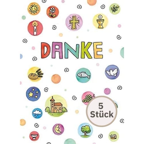 Kartka na komunię dzięki symbolom – 10,5 x 14,5 cm