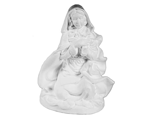 INNSPIRO Virgen Maria porex 18x24cm. Boże Narodzenie, Biały