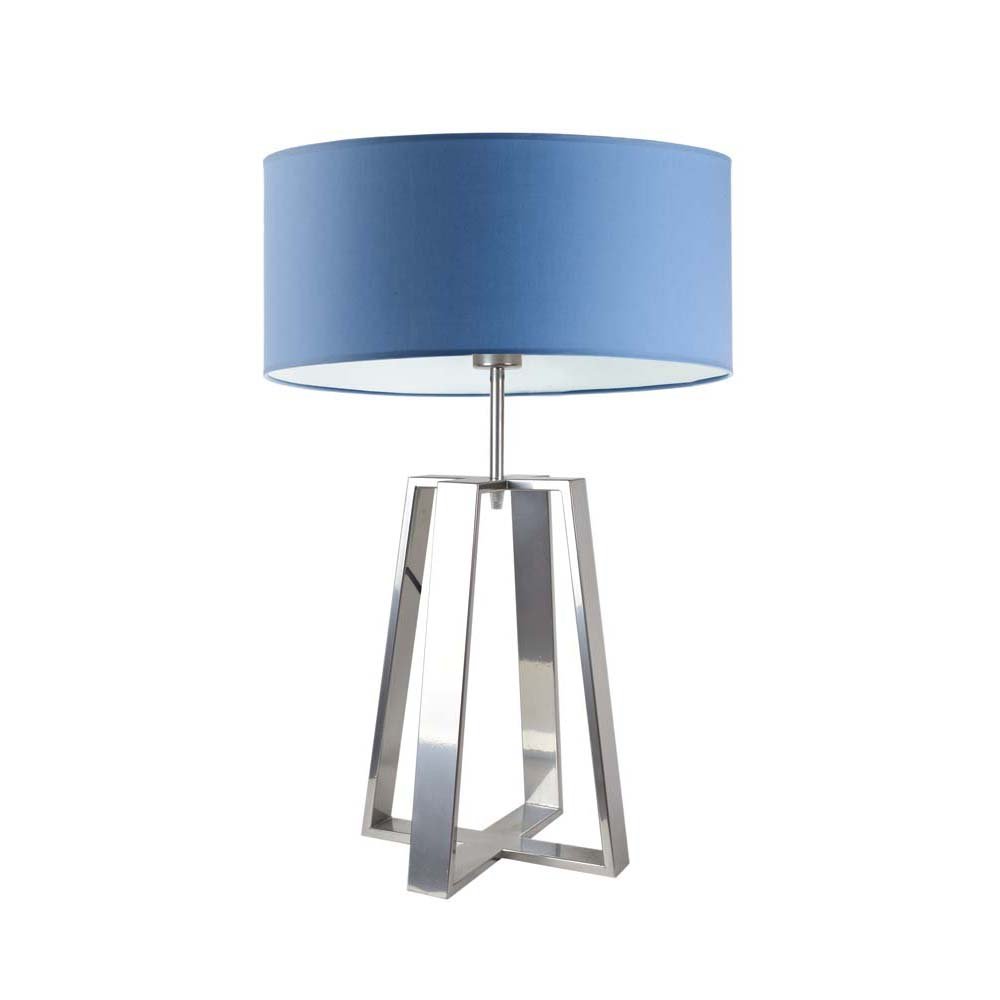 Lampa podłogowa LYSNE Thor, 60 W, E27, niebieska/srebrna, 61x40 cm
