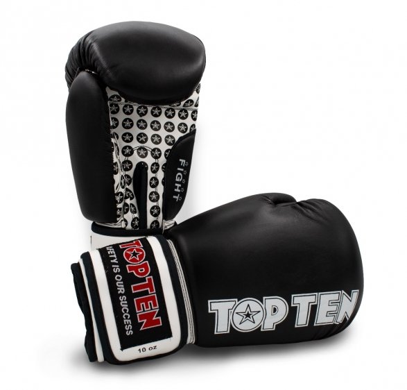 Top ten, Rękawice bokserskie, Fight RTT-2 Wako approved, czarny, rozmiar 12