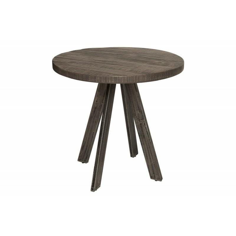 Invicta Interior Stół iron craft 80 cm szary mango 39368