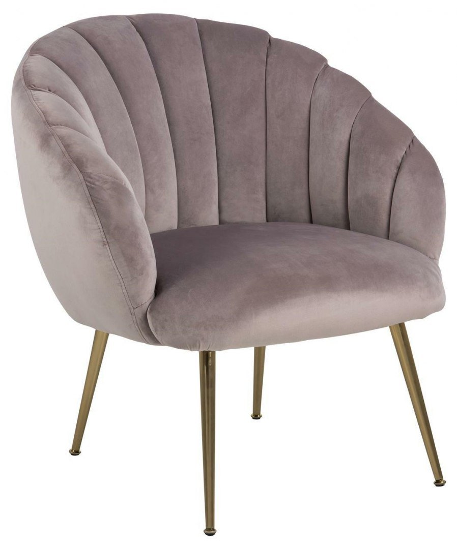D2.Design Fotel Daniella Dusty Rose złote nogi 206217