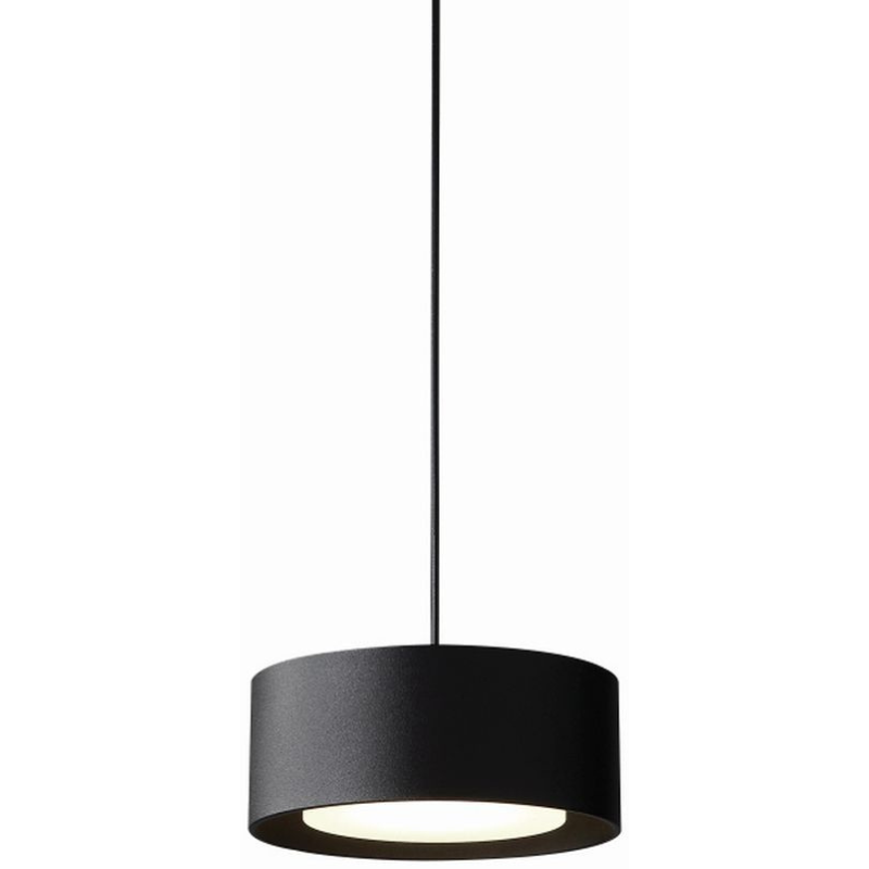 Okrągła lampa wisząca Braket 522901103 Elkim LED 6W 3000K loft czarna