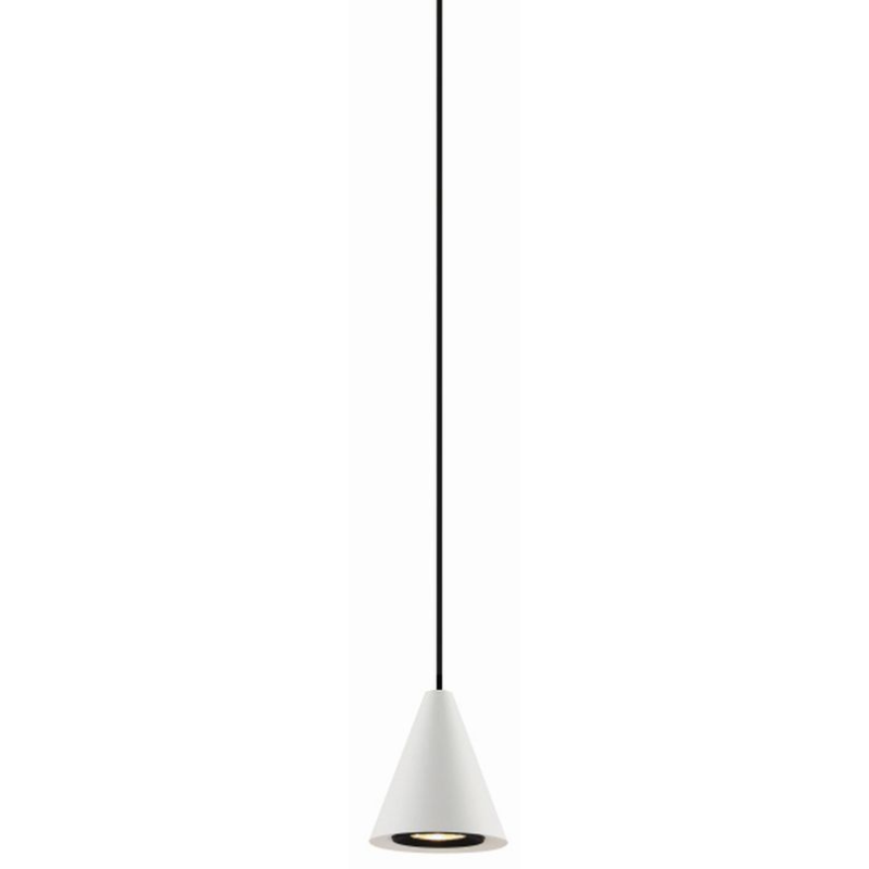 Stożkowa lampa wisząca Bell 521003102 Elkim LED 5W 3000K loft biała