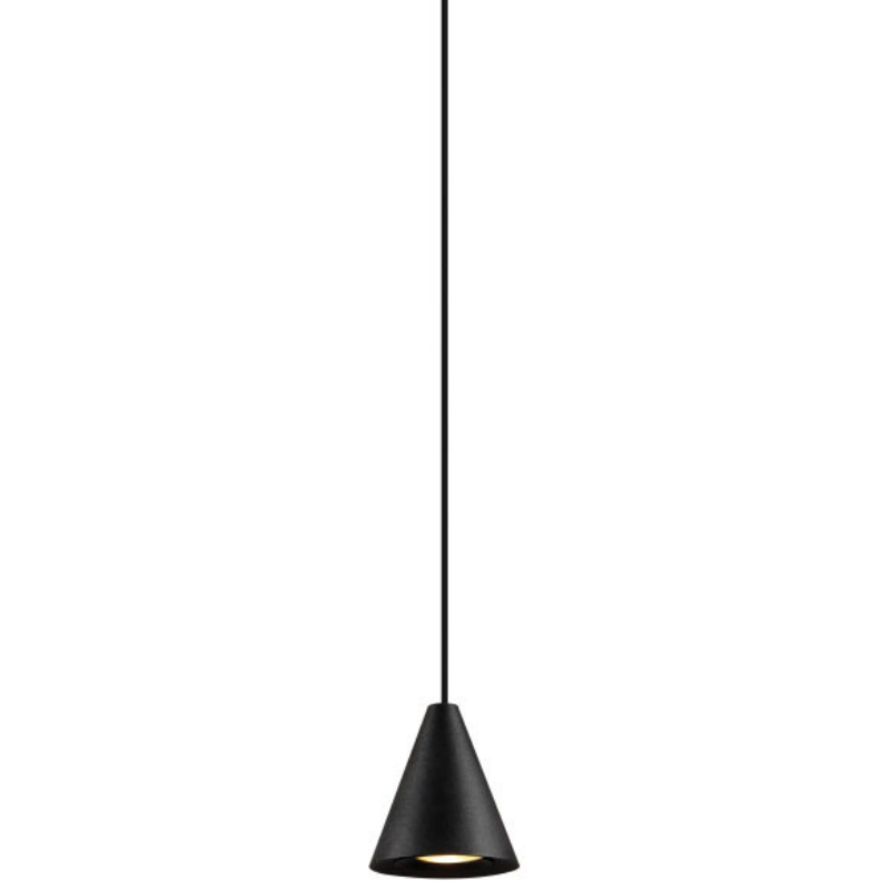 Metalowa lampa wisząca Bell 521003203 Elkim LED 5W 4000K czarna