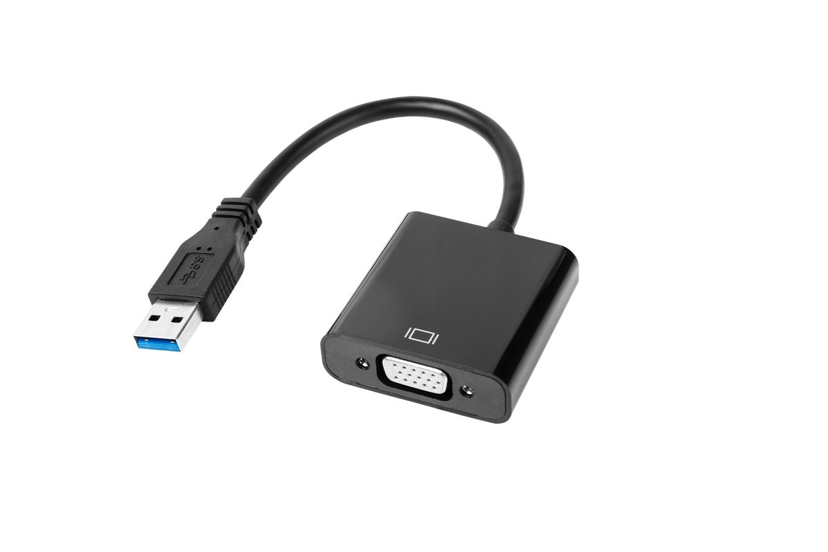QUER KOM0984 Złącze adapter USB 3.0 - VGA LEC-KOM0984