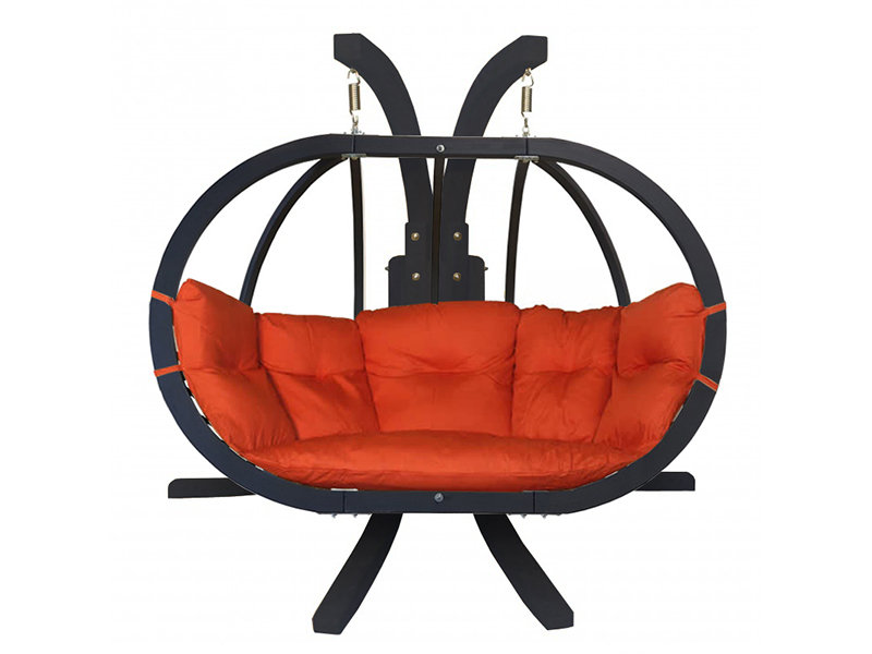 Zestaw: Stojak Sintra Antracyt + Fotel Swing Chair Double Antracyt (10), Czerwony Sintra + Swing Chair Double (10)
