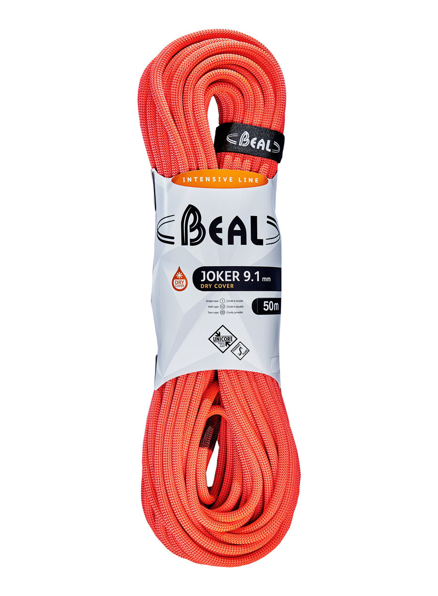 Beal (ujednoznacznienie) Joker lina do wspinaczki, unisex, uni, Joker, pomarańczowa, 50 m BC091J_Orange_50 m