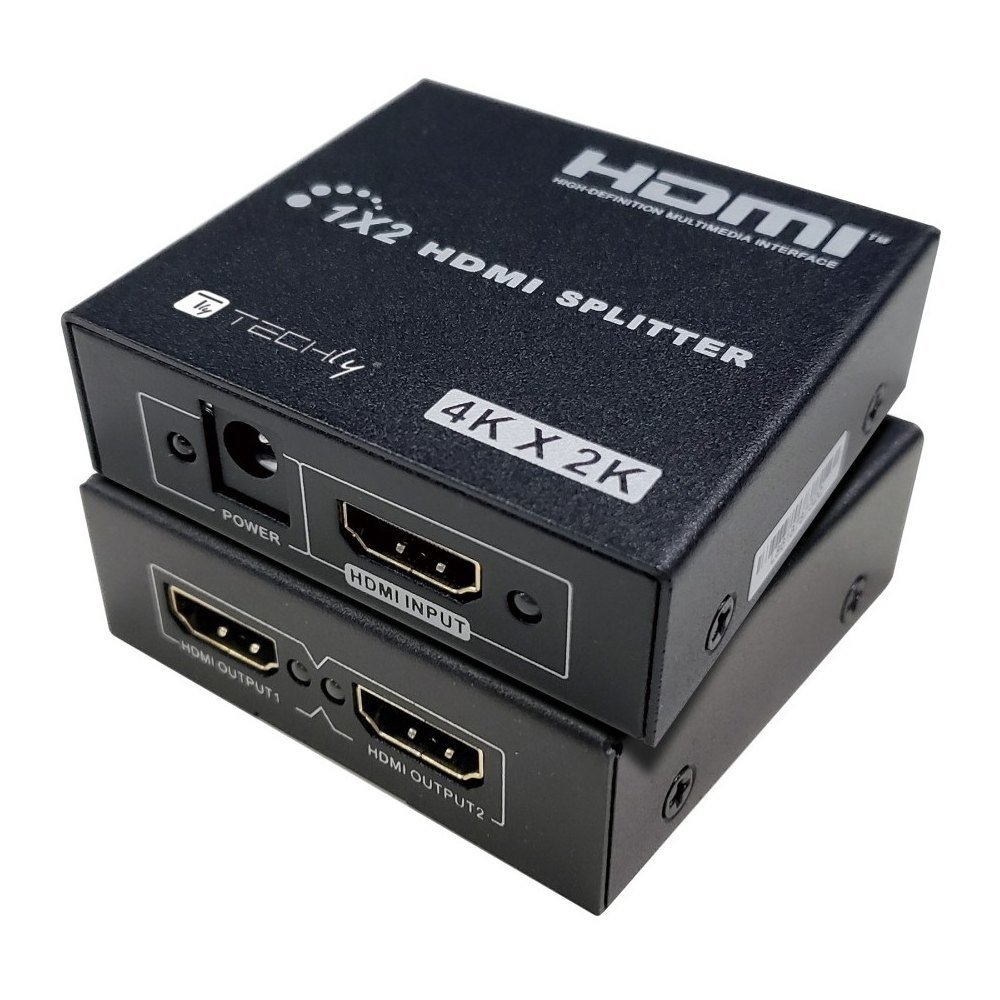 Techly 365818 Rozdzielacz Splitter HDMI, 1x2, 4K 30Hz, aktywny |