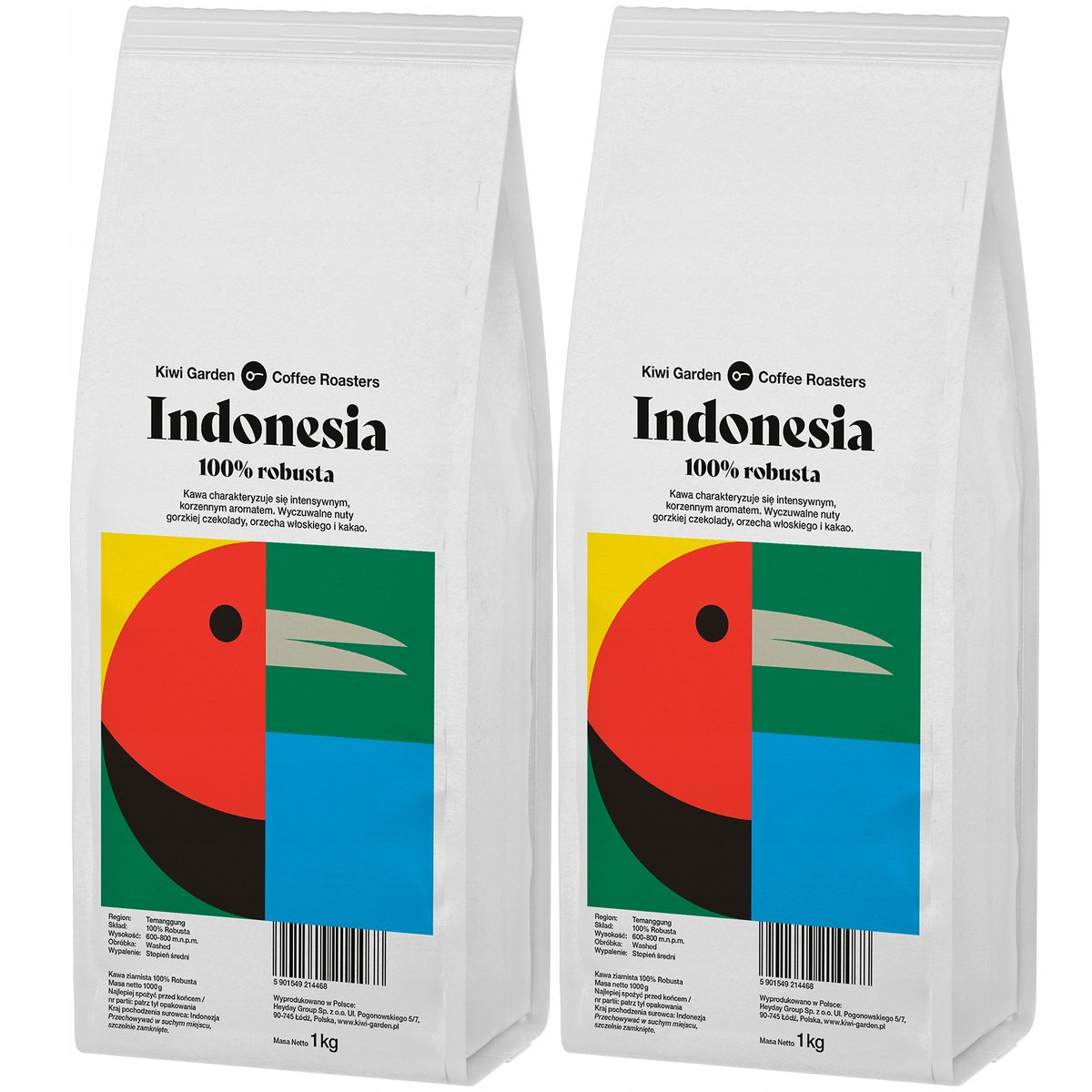 Kawa ziarnista specialty ROBUSTA INDONESIA 2x1kg