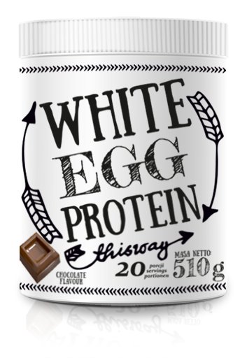 White EGG protein białko jajka albumina w proszku słoik Czekolada 510 g