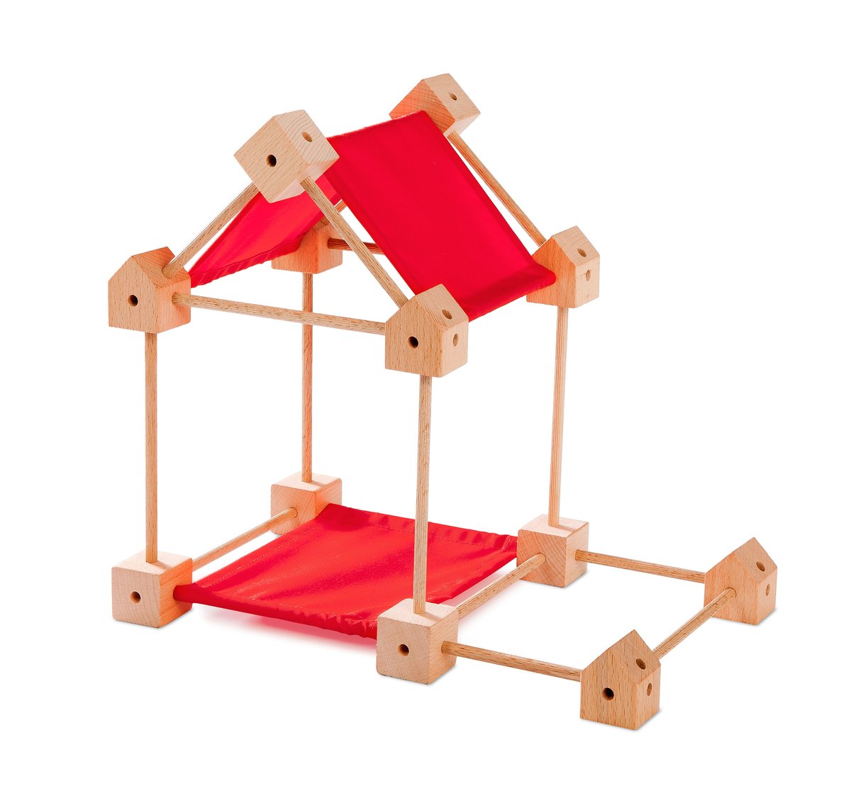 Trigonos, Drewniane klocki konstrukcyjne Mini S, 42 el