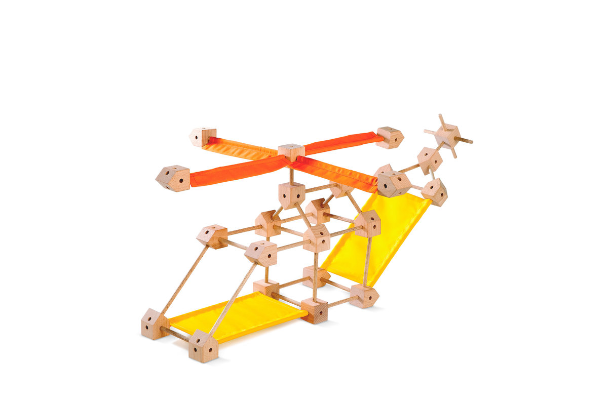 Trigonos, Drewniane klocki konstrukcyjne Mini L , 130 el.