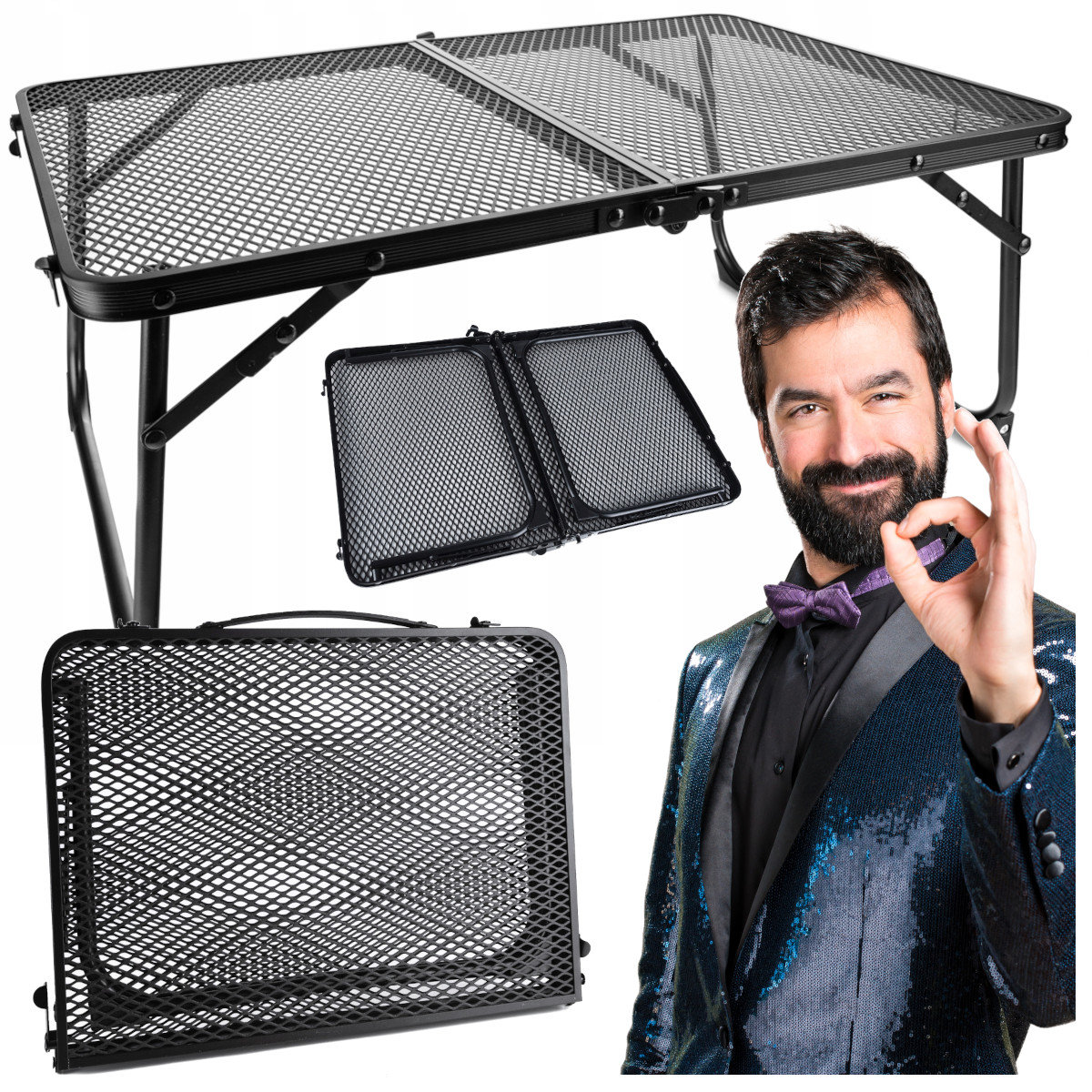 Stolik Turystyczny Składany Stół Ogrodowy Walizka D760