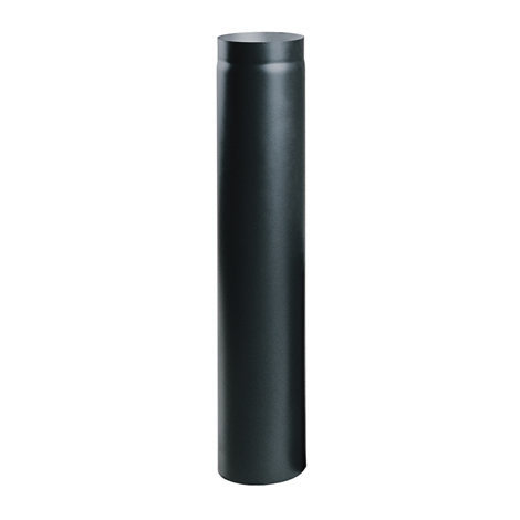 Rura prosta czarna L-1000 DN 160 Przyłącze do kotłów na paliwa stałe