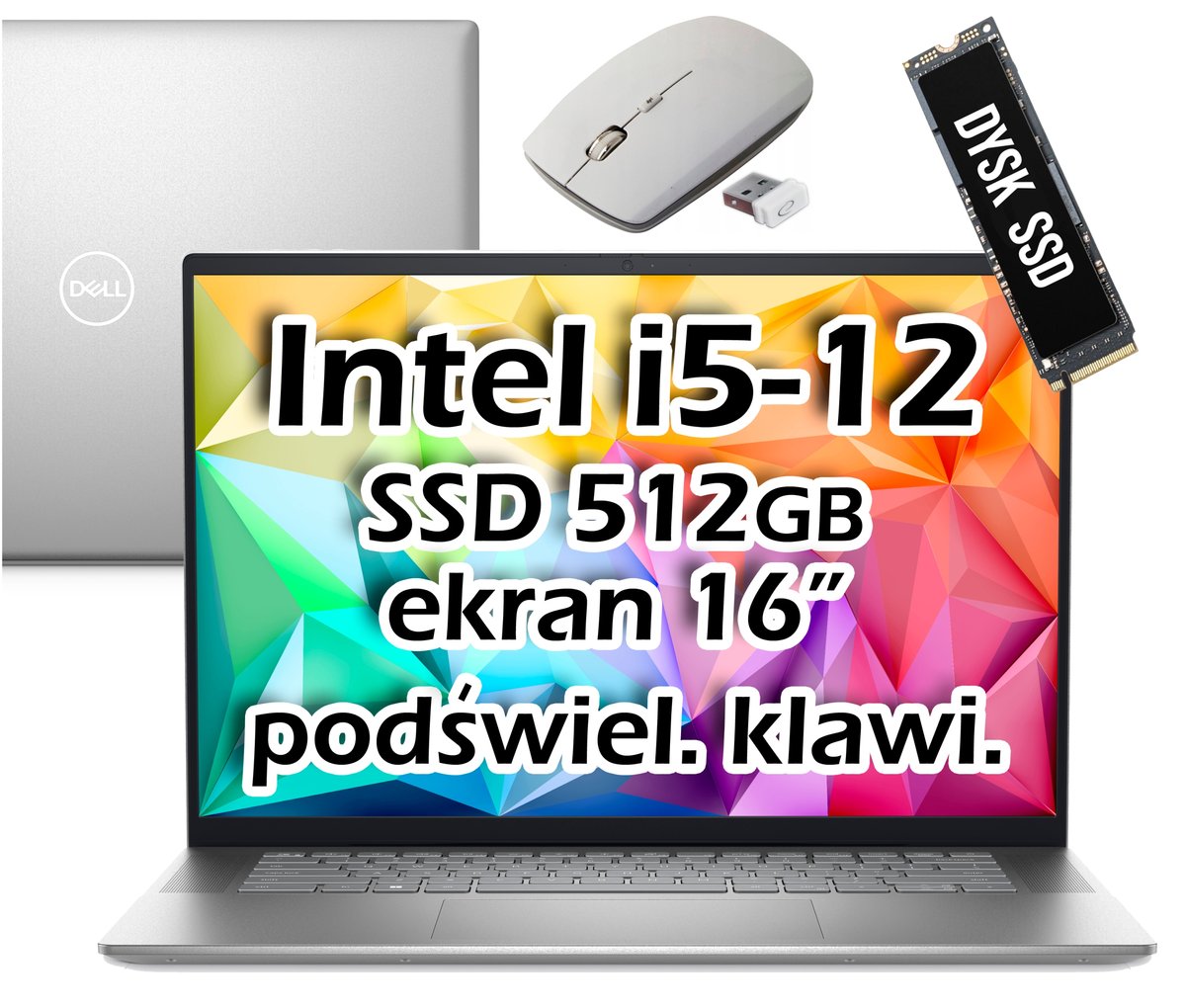 Dell Inspiron 5620 / INS0129312-R0021566 / Intel Core i5 / 16GB / SSD 512GB / Intel Xe / FullHD / Win 11 / Srebrny INS0129312-R0021566-16GB_500SSD