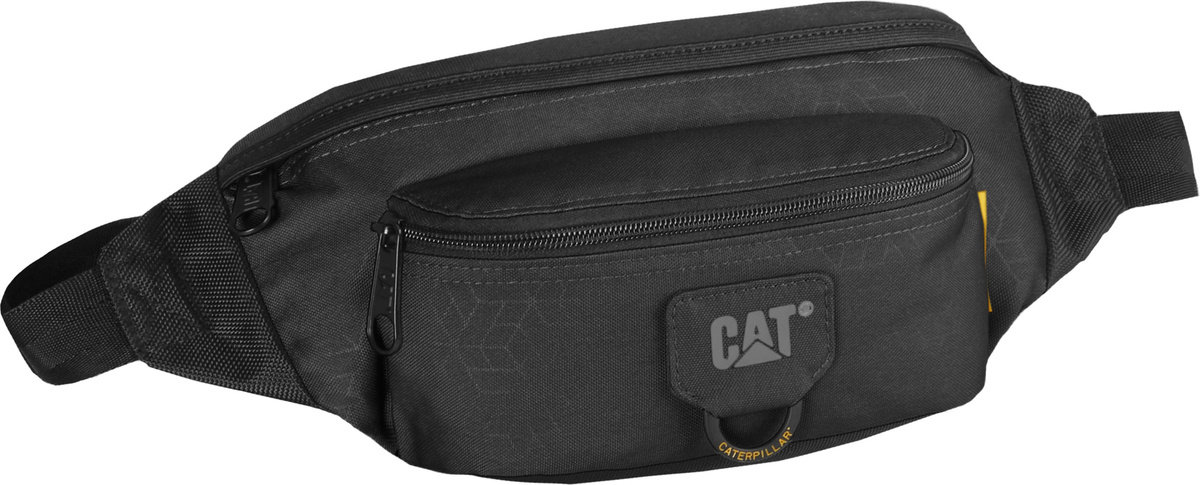 Saszetka biodrowa CAT Caterpillar Raymond Black Heat Embossed