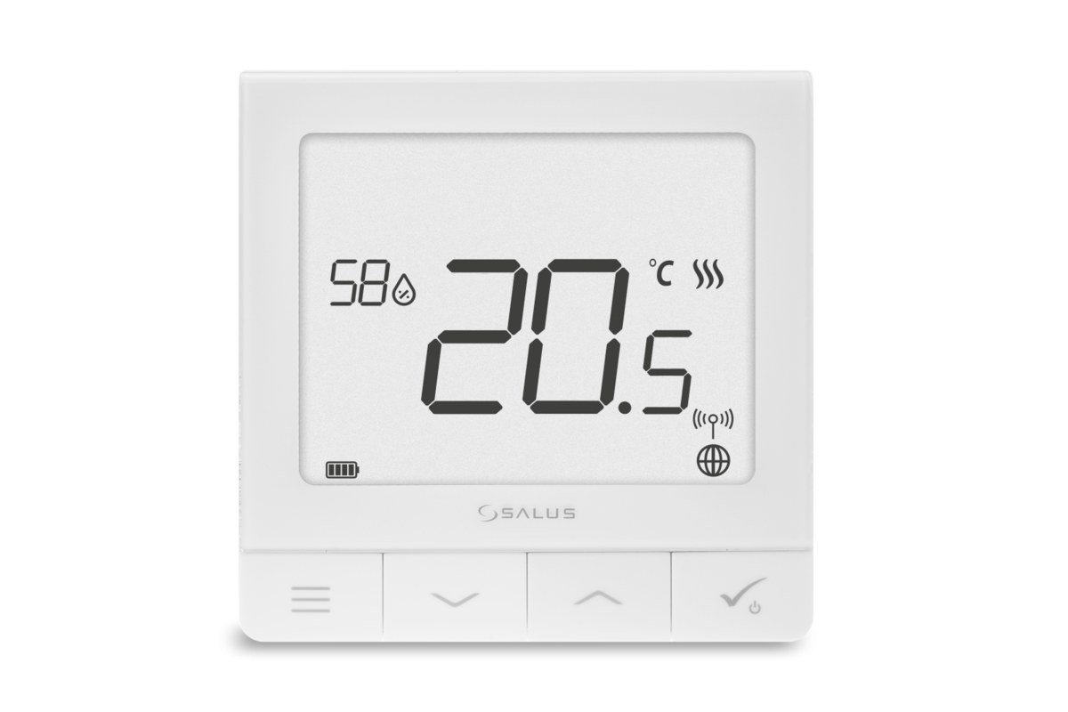 Salus Regulator temperatury z czujnikiem wilgotności, akumulatorowy SQ610RF SQ610RF