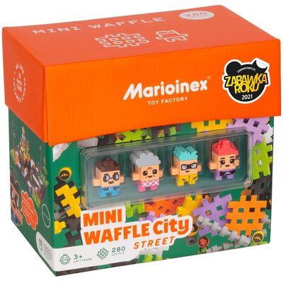 Mario-Inex Mini Waffle 280 elementów Ulica 453368