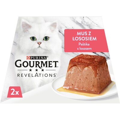 Purina Gourmet REVELATIONS Mus Łosoś 2X57g)