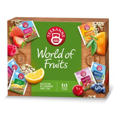 Teekanne Zestaw herbat owocowych World of Fruits 6 x 5 szt.