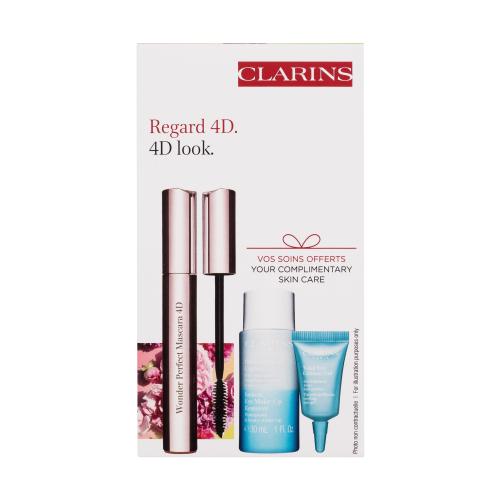 CLARINS SET (MASCARA WONDER PERFECT 4D 8ML + INSTANT EYE MAKE UP REMOVER 50ML + TOTAL EYE CONTOUR GEL 5ML)