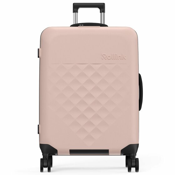 Rollink Vega 360 Składany wózek 4-kołowy M 65 cm rose smoke