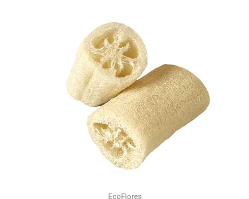 Loofah, luffa naturalna biała gąbka 10 cm