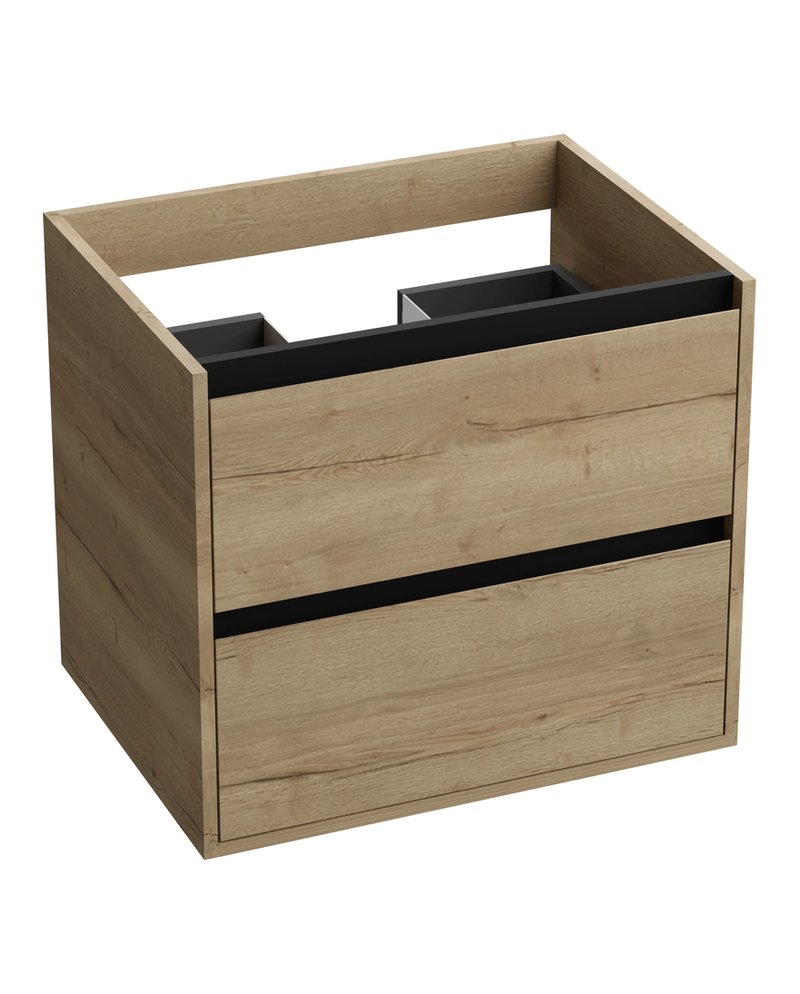 Lavita Lavita MINNESOTA WOOD BLACK 60 Szafka podumywalkowa wisząca 60cm Dąb/Black