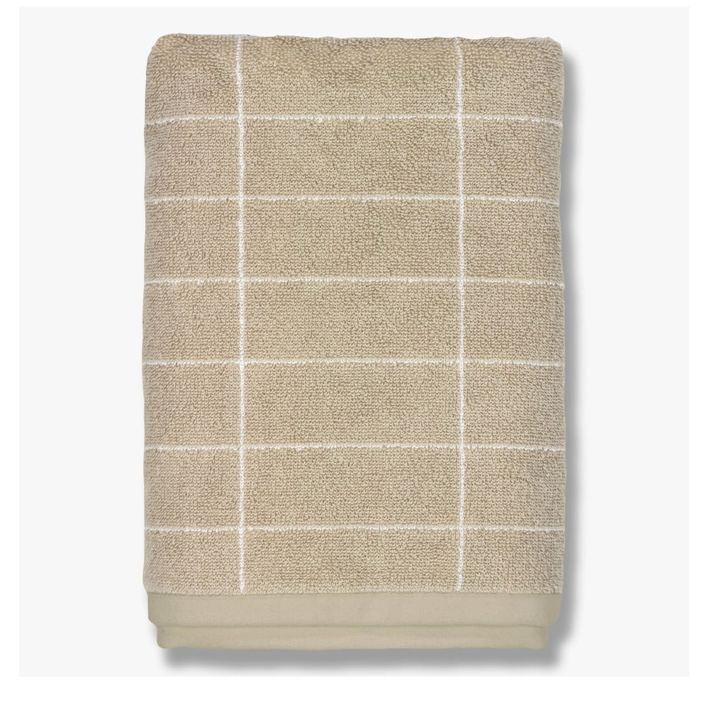 Beżowe bawełniane ręczniki zestaw 2 szt. 40x60 cm Tile Stone – Mette Ditmer Denmark