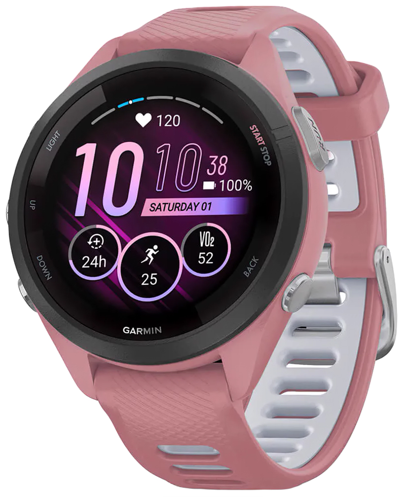 Zegarek Garmin 010-02810-15 Forerunner 265S Black Bezel with Light Pink Case różowo-biały   - Natychmiastowa WYSYŁKA 0zł (DHL DPD INPOST) | Grawer 1zł | Zwrot 100 dni