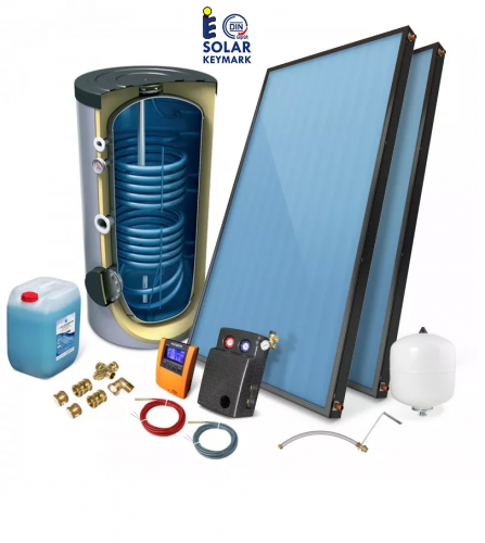 WEBER Zestaw solarny PREMIUM 2,0 / 200L Kolektory płaskie