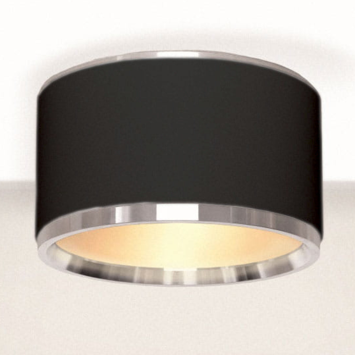 Okrągły plafon Reti 310403131 Elkim LED 20W 3000K do salonu aluminium czarny