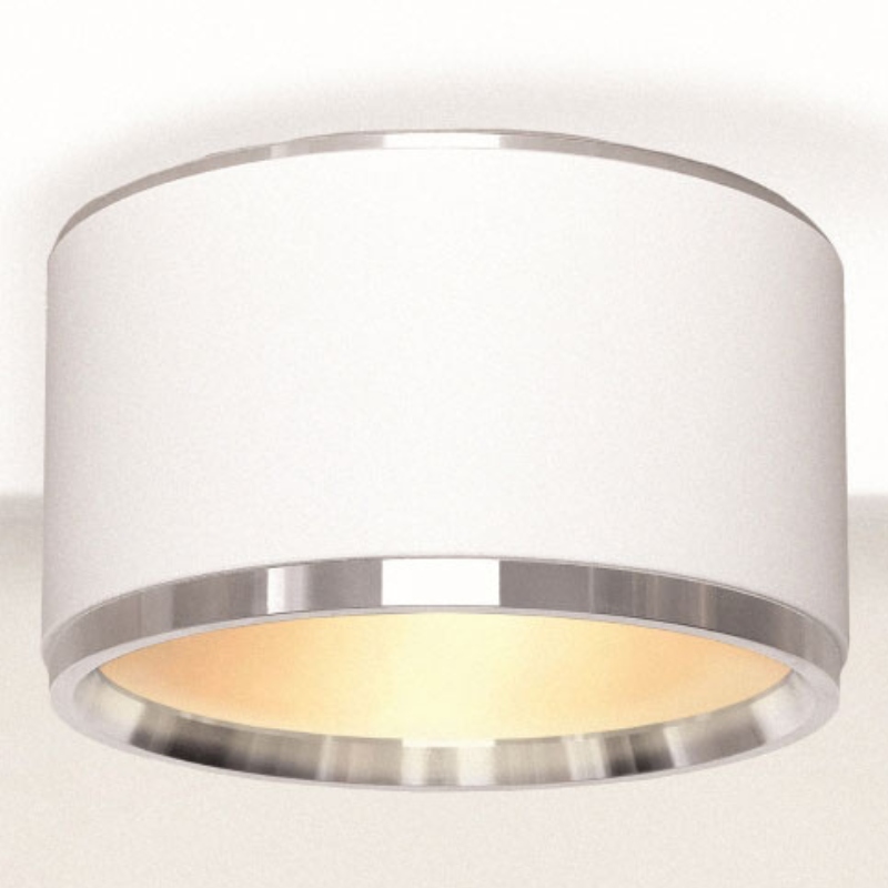 Sypialniany plafon Reti 310402121 Elkim LED 10W 3000K okrągły aluminium biały