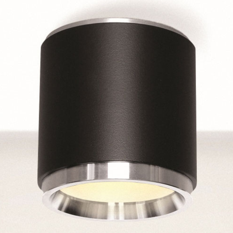Lampa nasufitowa Reti 310401131 Elkim LED 4,5W 3000K okrągła aluminium czarny