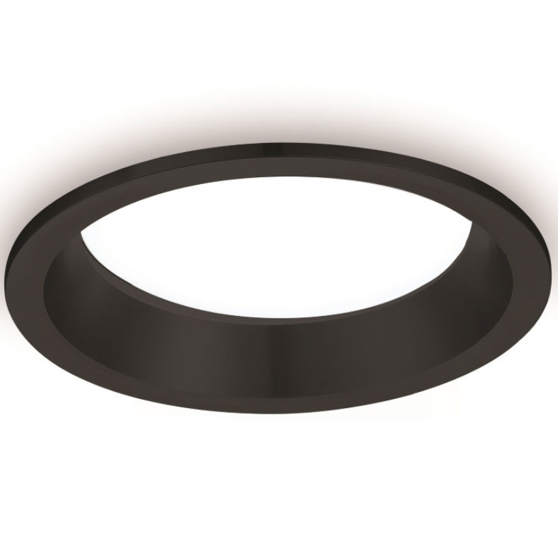 Lampa podtynkowa Sun 293103103 Elkim LED 20W 3000K metalowa IP44 czarna