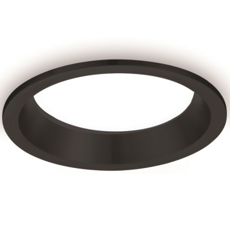 Lampa wpustowa Sun 293102103 Elkim LED 10W 3000K okrągła IP44 czarna