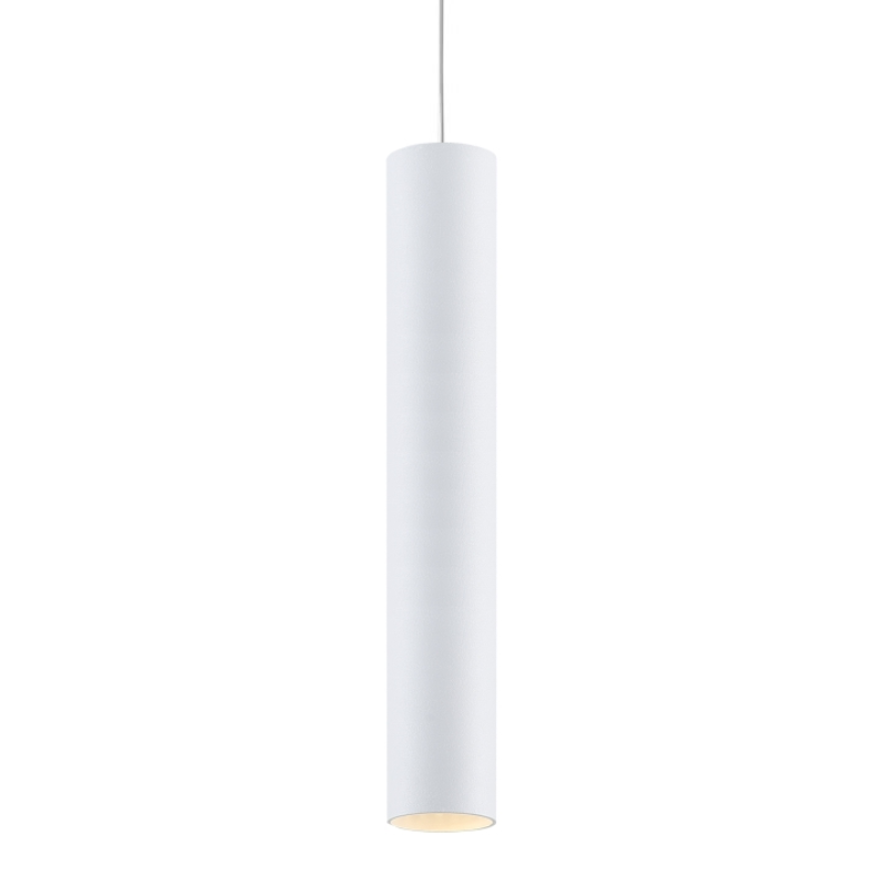 Tuba lampa wisząca Stala 501003002 Elkim nad wyspę loftowa biała