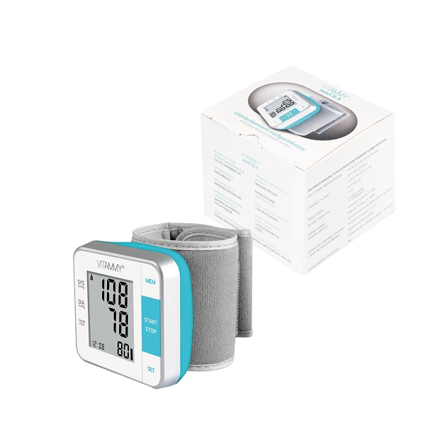 VITAMMY Next 0.5 voice Ciśnieniomierz nadgarstkowy z funkcją głosową i etui TOW016765