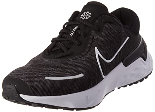 Nike W Renew Run 4, Trampki Damskie, Czarny Biały Anthracyt, 38.5 EU