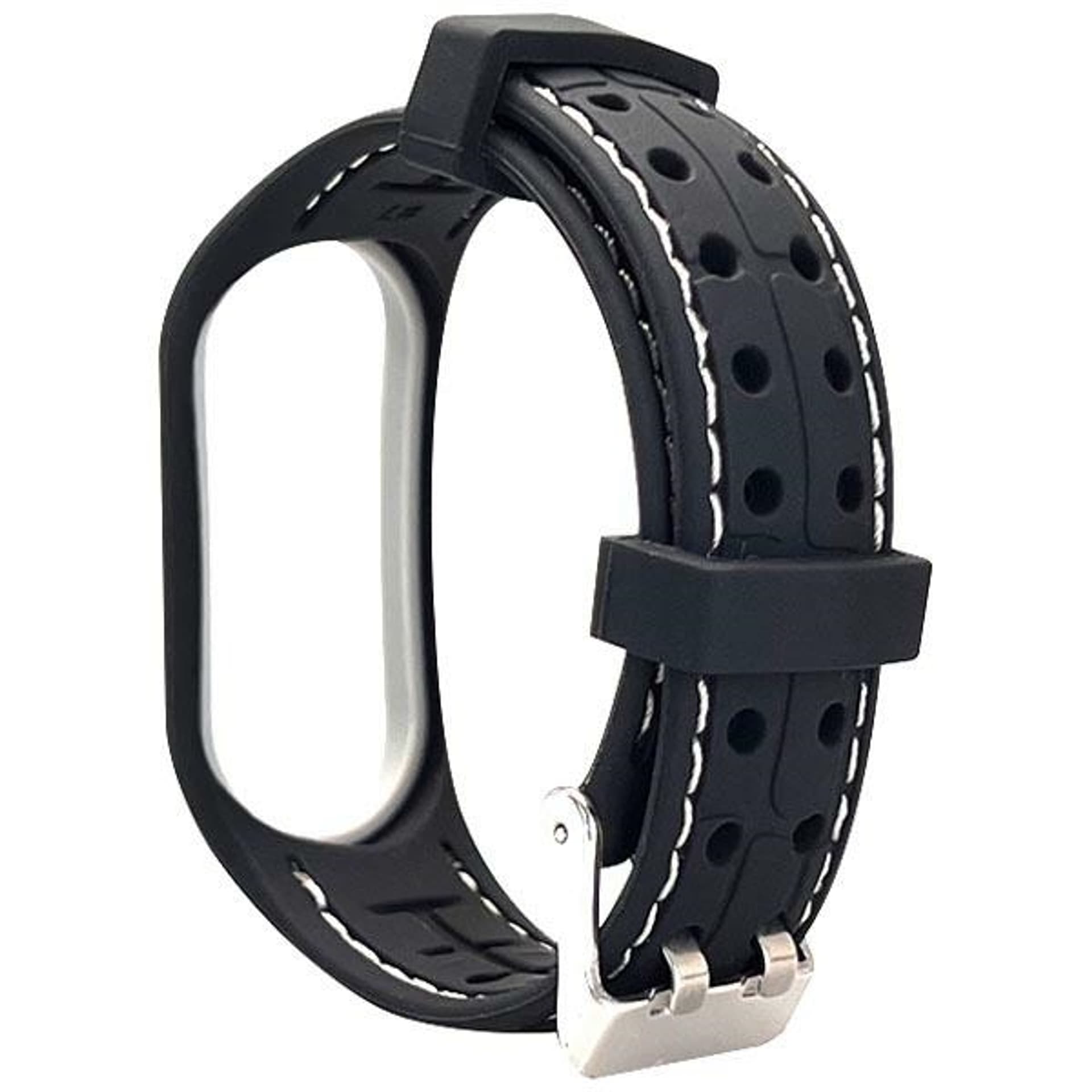 Beline pasek Smart Mi Band 7 czarno-biały black/white