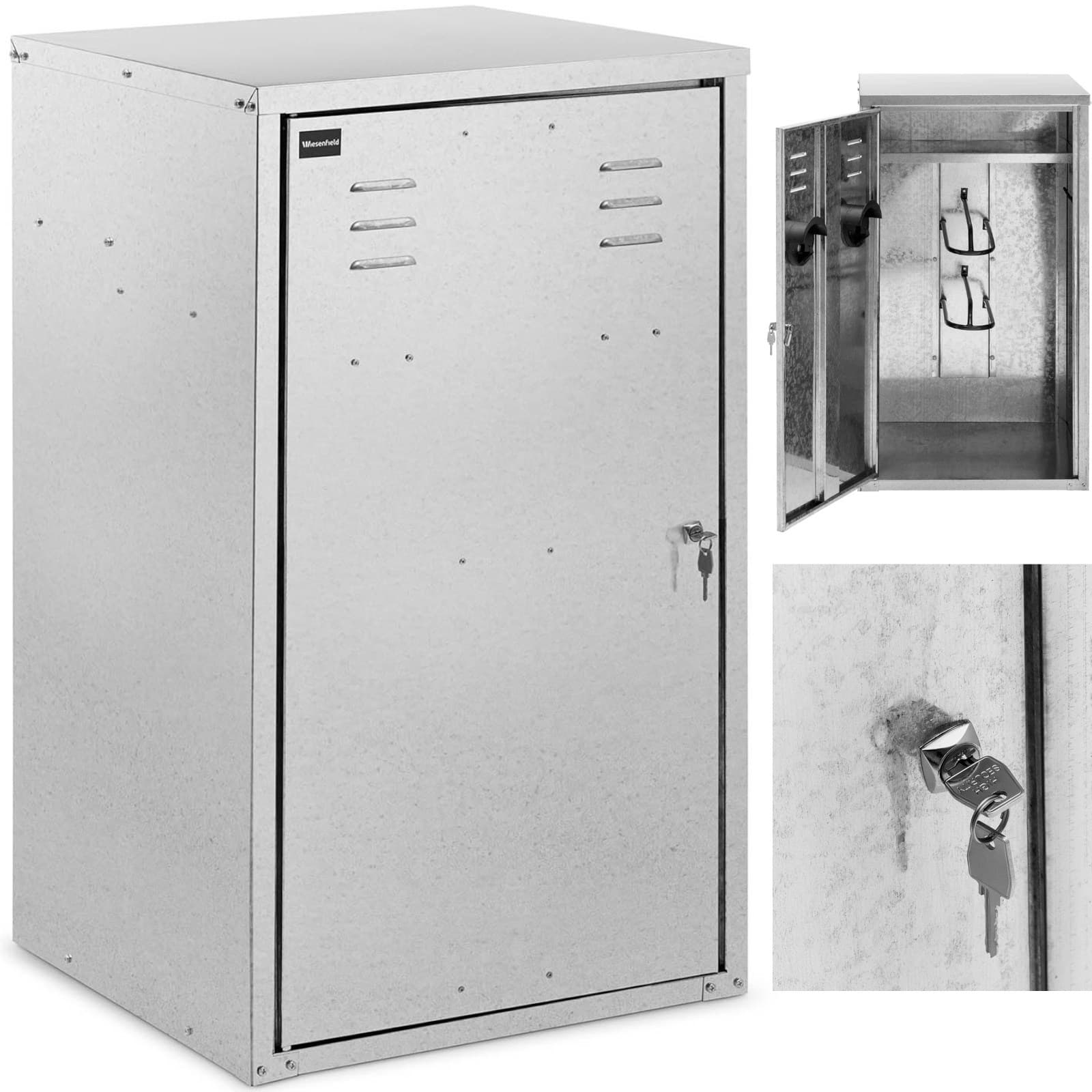 Wiesenfield Szafka na siodło - 60 x 60 x 107 cm - stal (ocynkowana) WIE-SC-1060