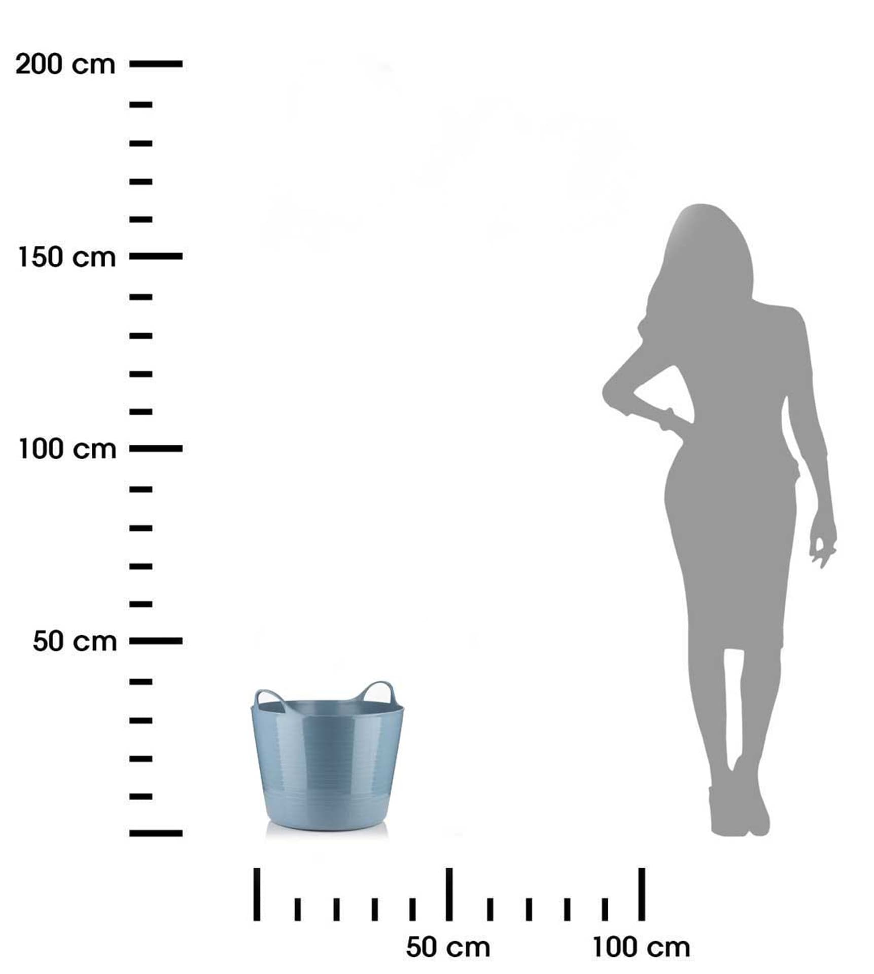 Kosz z elastycznego tworzywa 26L blue