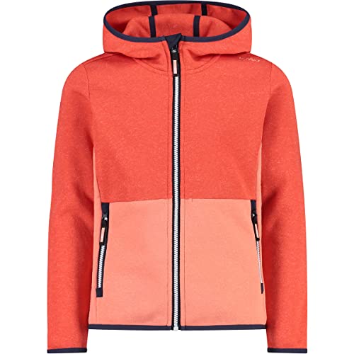 CMP - Kid G Jacket Fix Hood, Girl, Campari, 176